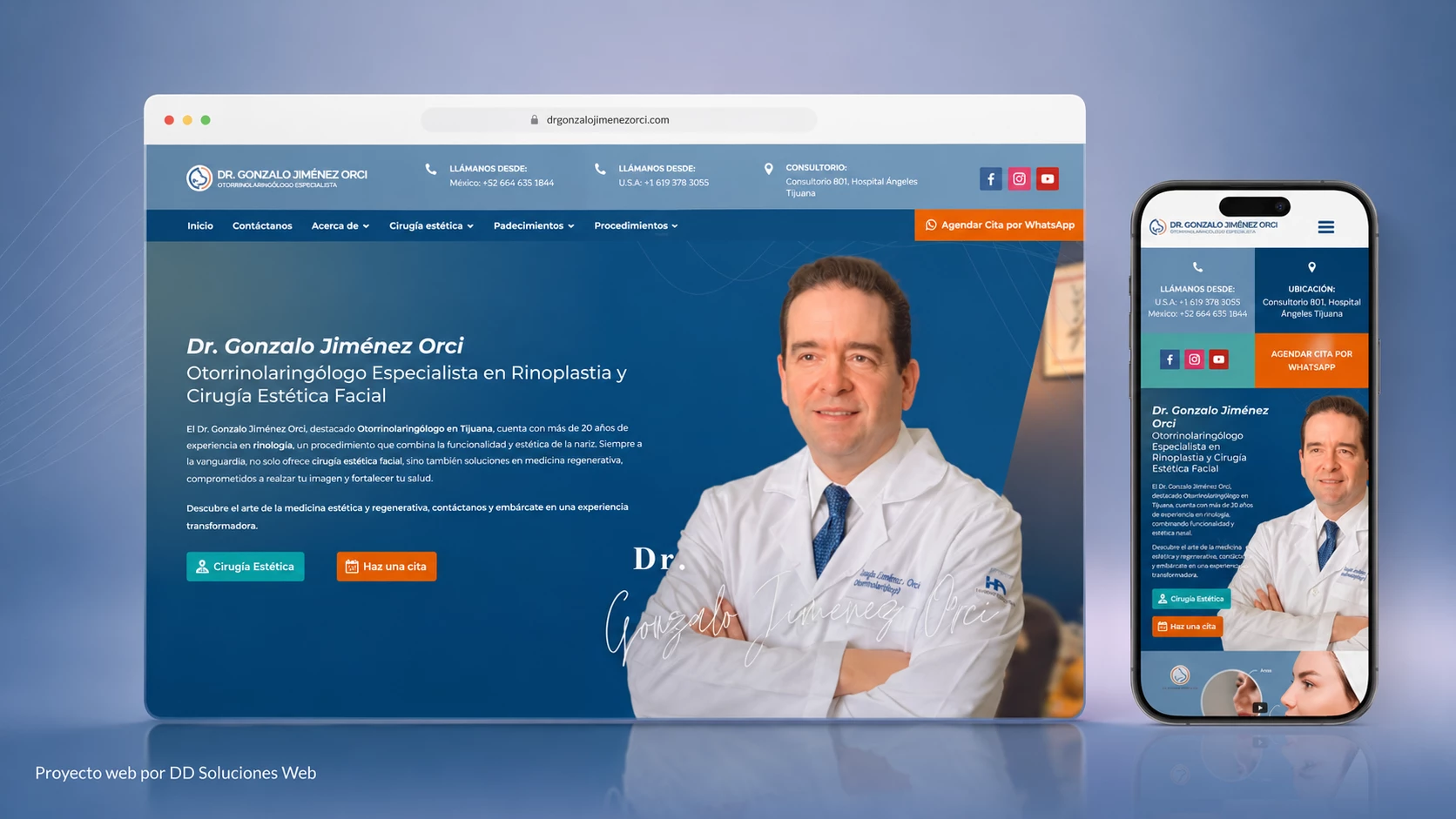 Proyecto web de Dr. Gonzalo Jiménez Orci realizado por el equipo de Yeti Agencia Creativa para la campaña Boom Shaka Laka